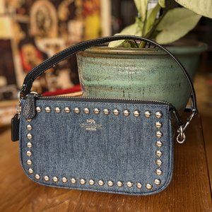 NWT Coach Nolita 19 Demin with Rivets